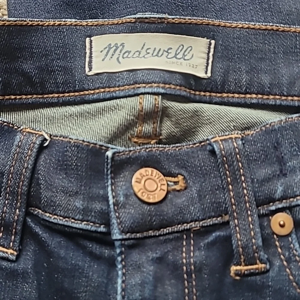 Madewell Skinny Skinny Crop Dark Wash Jeans - Picture 5 of 7